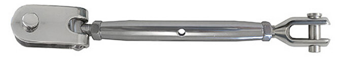 Closed Body Turnbuckle with Toggle to Fork Ends - 316 Stainless Steel